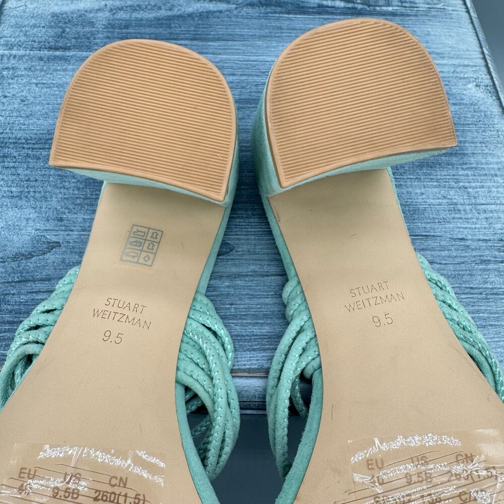 Stuart Weitzman Mint Green Heeled Sandals - Picture 10 of 11